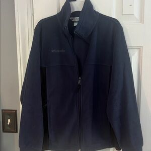 Boys Columbia Dark Blue Fleece Jacket Size 14/16